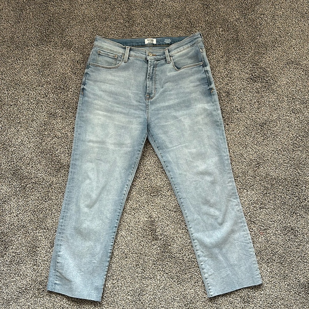 Kensie High Rise Slim Straight Jeans